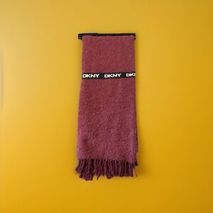 DKNY ALICE THROW BLANKET 50" x 60" WINE‎ COLOR